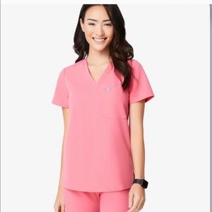 Figs scrub top Neon Pink